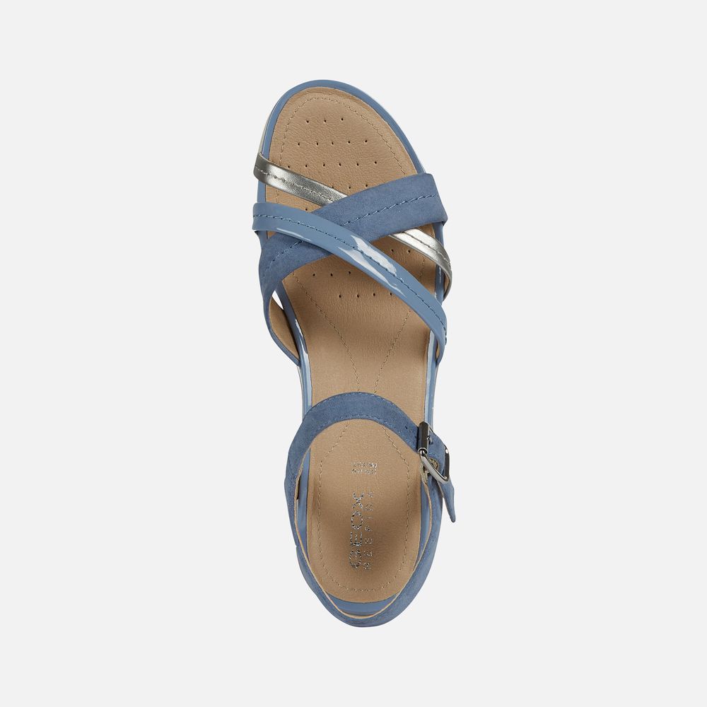 Sandalias Geox Senhora Azuis - Hiver - EPDKO6423